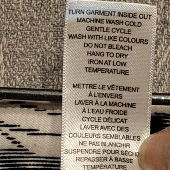 Cleo Women's White  & Black Stretch Jeans NWOT in Size Large - Picture 3 of 10